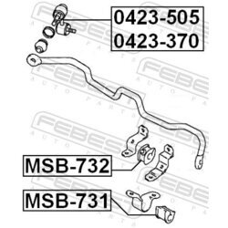 Tyč/Vzpera stabilizátora FEBEST 0423-505 - obr. 1