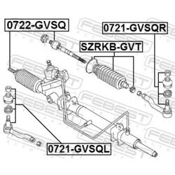 Axiálny čap tiahla riadenia FEBEST 0722-GVSQ - obr. 1