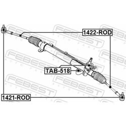 Axiálny čap tiahla riadenia FEBEST 1422-ROD - obr. 1