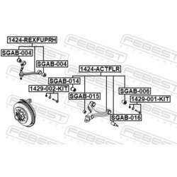 Rameno zavesenia kolies FEBEST 1424-ACTFLR - obr. 1