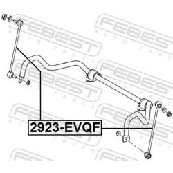 Tyč/Vzpera stabilizátora FEBEST 2923-EVQF - obr. 1