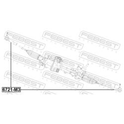 Hlava/čap spojovacej tyče riadenia FEBEST 6721-M3 - obr. 1