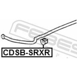 Uloženie priečneho stabilizátora FEBEST CDSB-SRXR - obr. 1