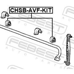 Opravná sada uloženia stabilizátora FEBEST CHSB-AVF-KIT - obr. 1