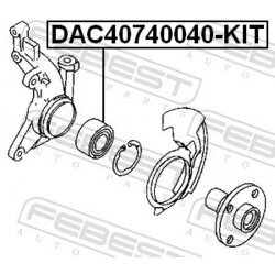 Ložisko kolesa - opravná sada FEBEST DAC40740040-KIT - obr. 1