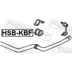 Uloženie priečneho stabilizátora FEBEST HSB-KBF - obr. 1