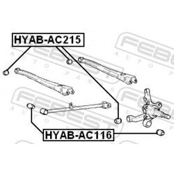 Uloženie riadenia FEBEST HYAB-AC116 - obr. 1