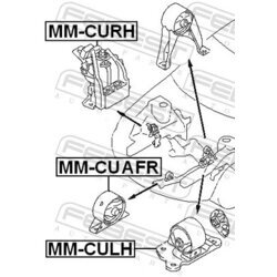 Uloženie motora FEBEST MM-CUAFR - obr. 1