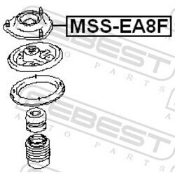 Ložisko pružnej vzpery FEBEST MSS-EA8F - obr. 1