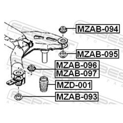 Doraz odpruženia FEBEST MZD-001 - obr. 1