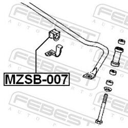 Uloženie priečneho stabilizátora FEBEST MZSB-007 - obr. 1