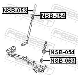 objímka, páka riadenia FEBEST NSB-053 - obr. 1