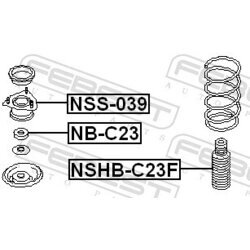 Ložisko pružnej vzpery FEBEST NSS-039 - obr. 1