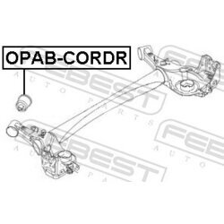 Uloženie tela nápravy FEBEST OPAB-CORDR - obr. 1