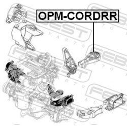 Uloženie motora FEBEST OPM-CORDRR - obr. 1
