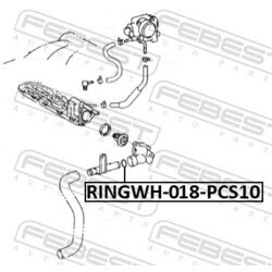 Tesnenie príruby chladenia FEBEST RINGWH-018-PCS10 - obr. 1