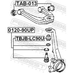 Uloženie riadenia FEBEST TAB-013 - obr. 1