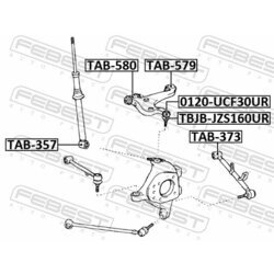 Uloženie riadenia FEBEST TAB-580 - obr. 1