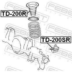 Doraz odpruženia FEBEST TD-200R - obr. 1