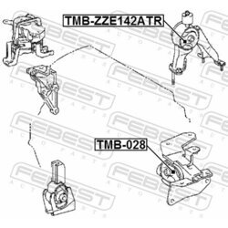 Uloženie motora FEBEST TMB-ZZE142ATR - obr. 1
