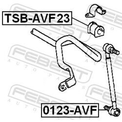 Uloženie priečneho stabilizátora FEBEST TSB-AVF23 - obr. 1