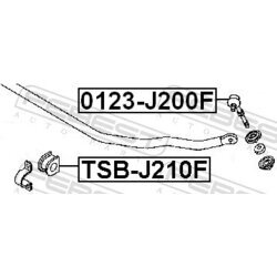 Uloženie priečneho stabilizátora FEBEST TSB-J210F - obr. 1