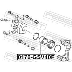 Piest brzdového strmeňa FEBEST 0176-GSV40F - obr. 1