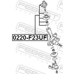 Zvislý/nosný čap FEBEST 0220-F23UF - obr. 1