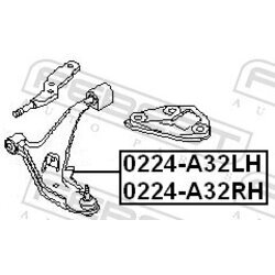 Rameno zavesenia kolies FEBEST 0224-A32RH - obr. 1