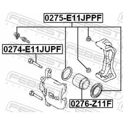 Piest brzdového strmeňa FEBEST 0276-Z11F - obr. 1