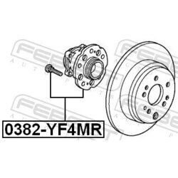 Náboj kolesa FEBEST 0382-YF4MR - obr. 1