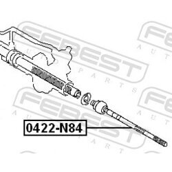 Axiálny čap tiahla riadenia FEBEST 0422-N84 - obr. 1