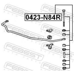 Tyč/Vzpera stabilizátora FEBEST 0423-N84R - obr. 1