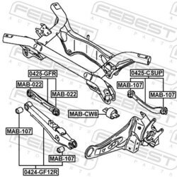 Rameno zavesenia kolies FEBEST 0424-GF12R - obr. 1