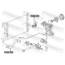 Hadica chladenia FEBEST 10460-001 - obr. 1