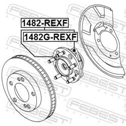 Náboj kolesa FEBEST 1482G-REXF - obr. 1