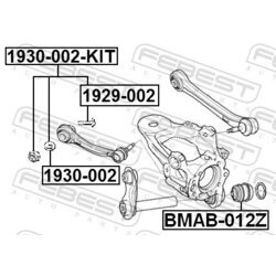 Skrutka pre nastavenie odklonu kolesa FEBEST 1929-002-KIT - obr. 1