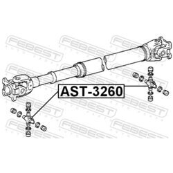Kĺb pozdĺžneho hriadeľa FEBEST AST-3260 - obr. 1