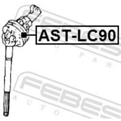 Kĺb hriadeľa riadenia FEBEST AST-LC90 - obr. 1