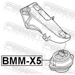 Uloženie motora FEBEST BMM-X5 - obr. 1