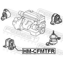 Uloženie motora FEBEST HM-CFMTFR - obr. 1