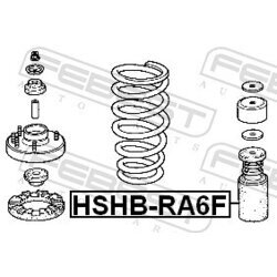 Ochranný kryt/manžeta tlmiča pérovania FEBEST HSHB-RA6F - obr. 1
