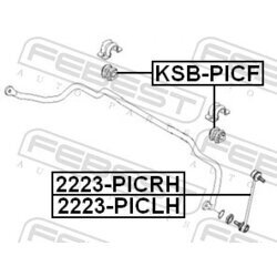 Uloženie priečneho stabilizátora FEBEST KSB-PICF - obr. 1