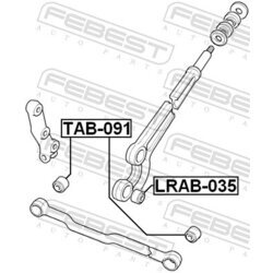 Uloženie riadenia FEBEST LRAB-035 - obr. 1