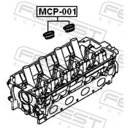 Tesniaci krúžok otvoru pre zap.sviečku FEBEST MCP-001-PCS2 - obr. 1