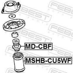 Doraz odpruženia FEBEST MD-CBF - obr. 1