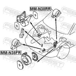 Uloženie motora FEBEST MM-N38RR - obr. 1