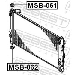 Uloženie chladiča FEBEST MSB-061 - obr. 1