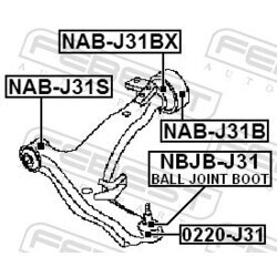 Uloženie riadenia FEBEST NAB-J31BX - obr. 1