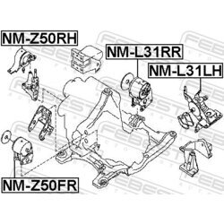 Uloženie motora FEBEST NM-L31LH - obr. 1